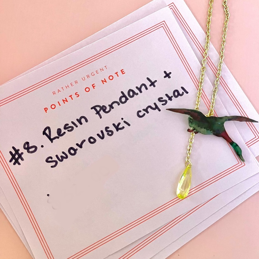Handmade resin necklace